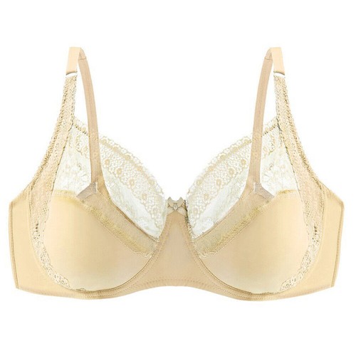 Sheer Full Coverage Non Padded Underwire Minimizer Bra Size 36-46 E Lace Women - Picture 27 of 30