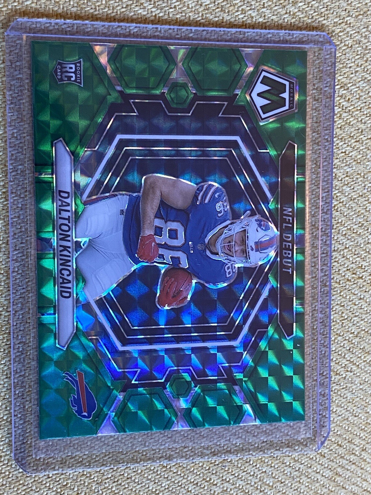 2023 Mosaic Green Prizm NFL Debut #ND-20 Dalton Kincaid RC - Buffalo Bills