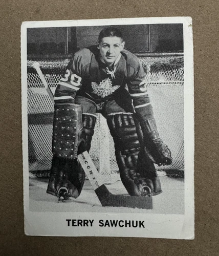 1965-66 Coca-Cola TERRY SAWCHUK Toronto Maple Leafs Vintage Hockey Card #26 VG
