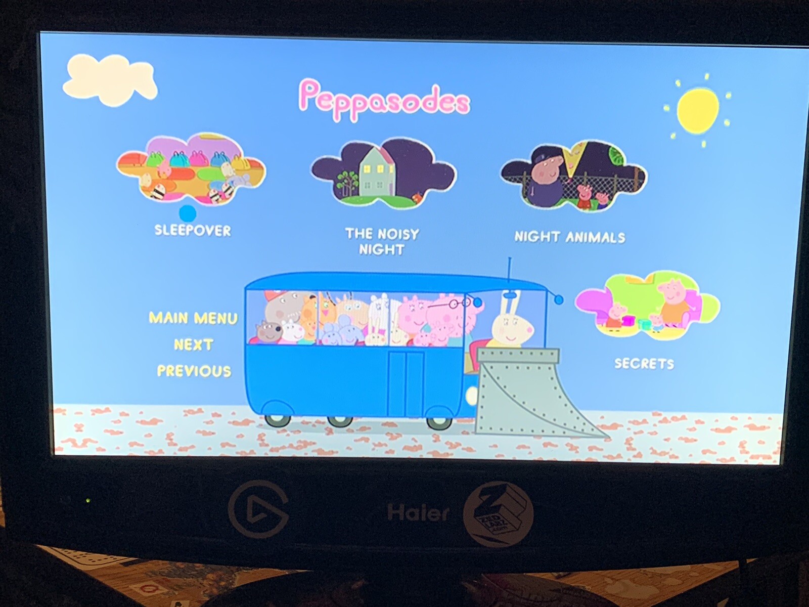 Peppa Pig Sun, Sea And Snow DVD! 12 Episodes Bilingual ENG+FR TESTED