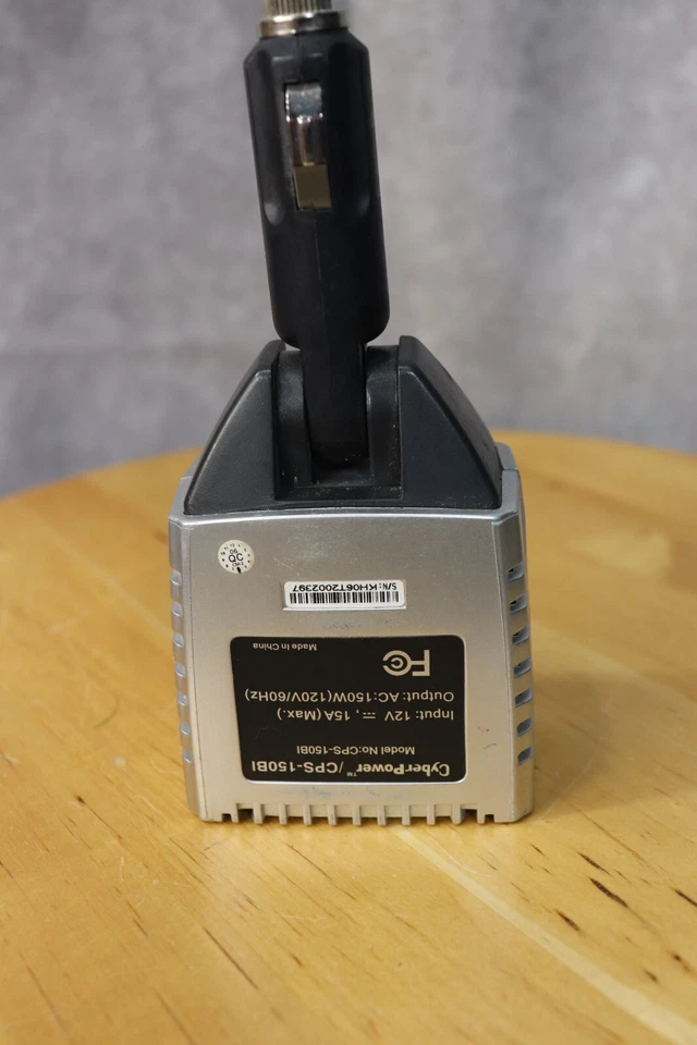 Cyber-Power AC Mobile Power 150 Watt Car Adapter Model No. CPS150BI Untested - Image 2 of 3