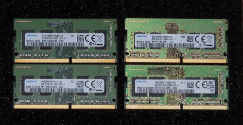 Lot SODIMM mémoire pour ordinateur portable Samsung DDR4 : 4 Go PC4-2400, 8 Go PC4-2666, 8 Go PC4-3200 - Photo 1 sur 1