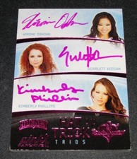 2015 Benchwarmer Hockey HAT TRICK Triple Pink Auto #1/1 OSHIMA Keegan PHILLIPS