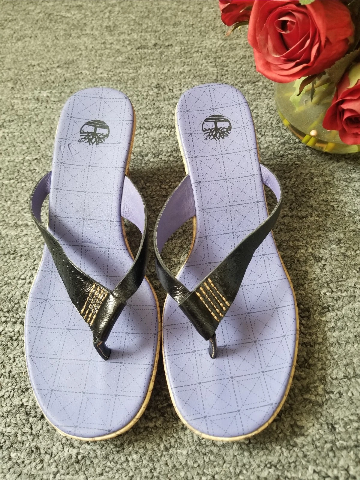 Timberland sandali donna pelle nero taglia 7 M USATI ?