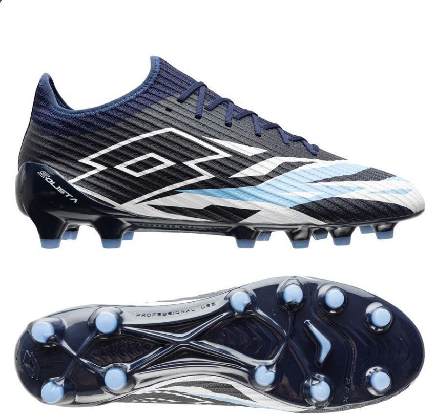 Lotto Adulti Uomo Taglia 6 5 Tacchetti Calcio Solista 200 VI FG Blu Navy