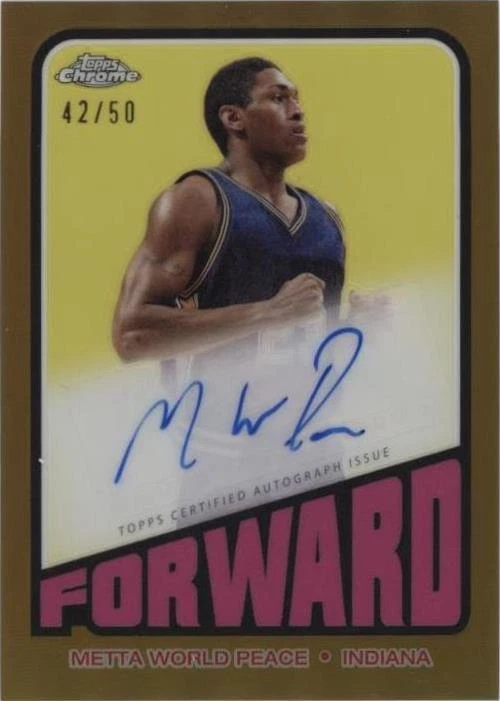 2023-24 Topps Chrome - Metta World Peace #TA-MWP