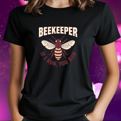 Women Beekeeper Saying Motif Cotton T-Shirt Size S to 3XL
