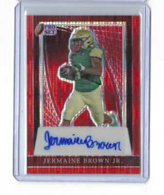 2024 Leaf Pro Set Metal Jermaine Brown Jr Red Pulsar RC Auto SP 2/2 PA-JB6