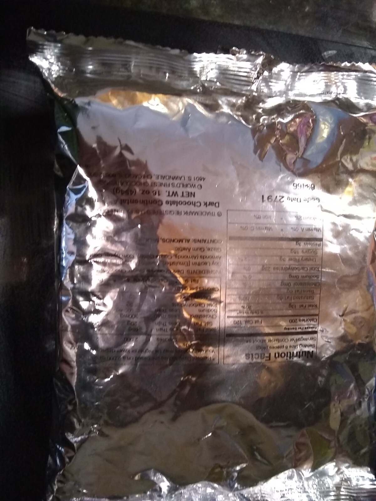 WORLD'S FINEST CHOCOLATE Dark Chocolate Covered Almonds 1 Lb (16 Oz