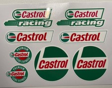 Castrol Honda Racing 8 Stickers Printed Laminated And Cut Waterproof 4cm To 8cm Castrol Honda Racing 8 Stickers Printed Laminated And Cut Waterproof 4cm To 8cm