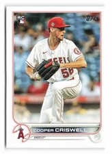 2022 Topps #521 Cooper Criswell Rookie Los Angeles Angels RC