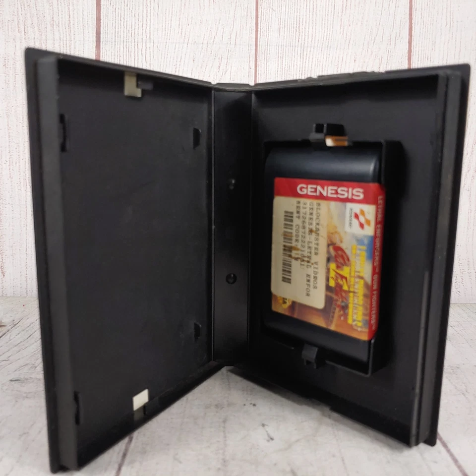 Lethal Enforcers 2 II : Gun Fighters Sega Genesis (1994) Game & Case - TESTED - Image 3 of 4