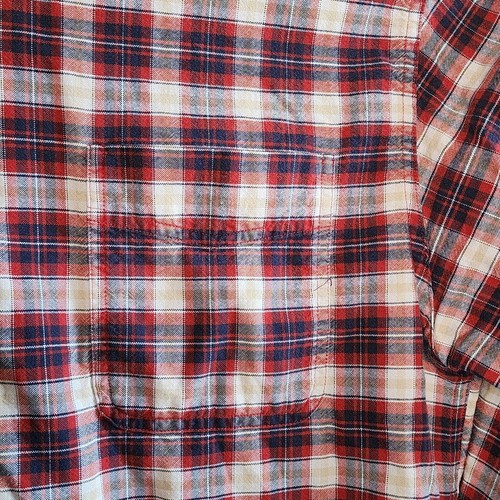 Men's Structure Multicolor Plaid Long Sleeve Button Down Collared Large L - Picture 3 of 4