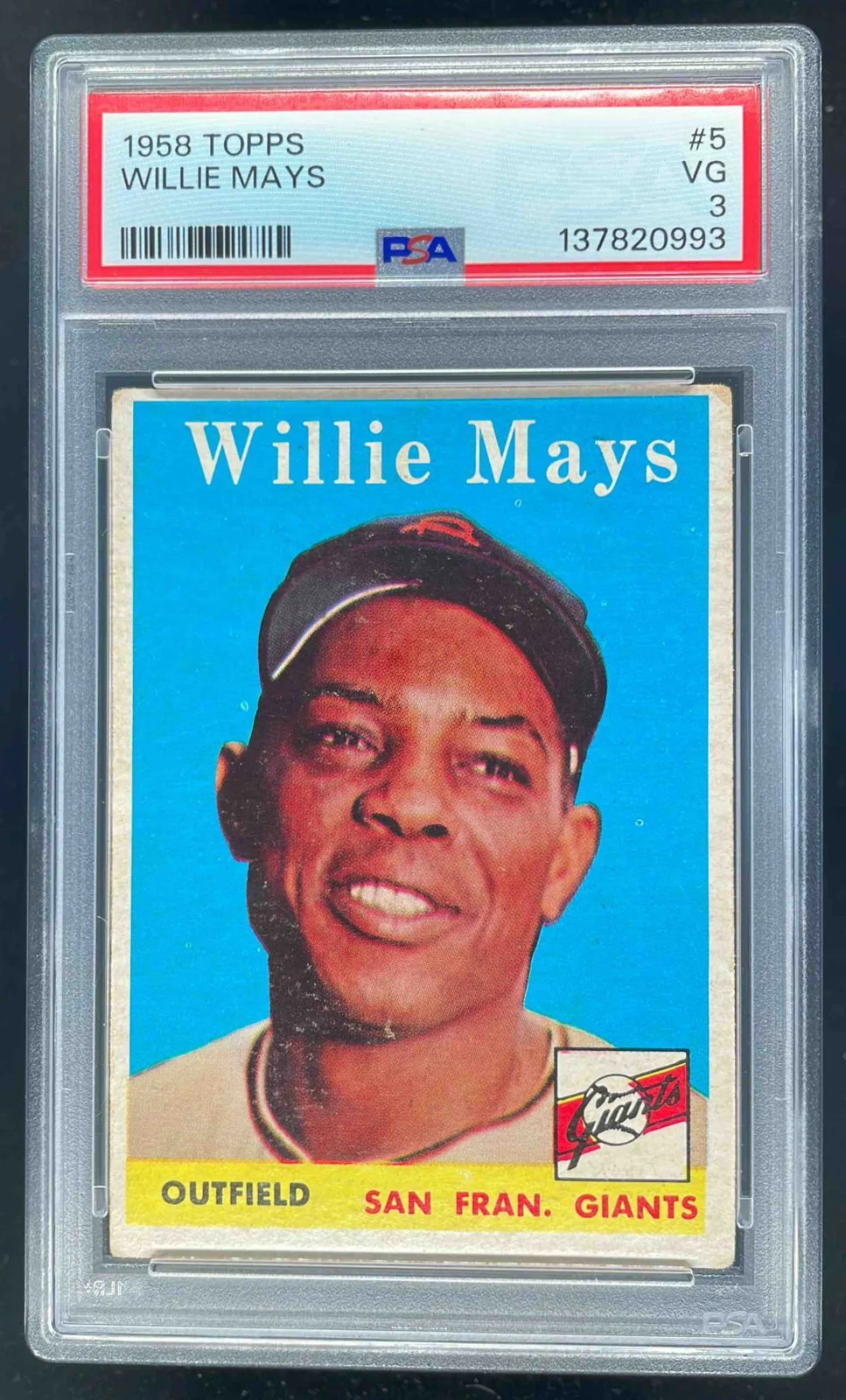 Topps Willie Mays front
