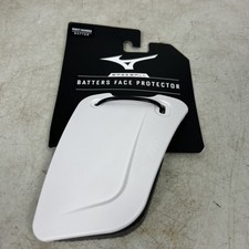 Mizuno Batters Face Protector, White, Right Hand Batter
