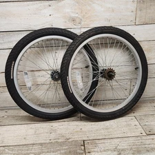 Mongoose Bmx Wheel And Tire Set 48 Spoke Old Mid School Vintage 20”  3/8”