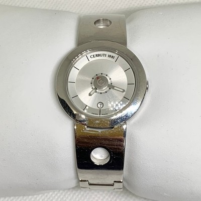 Cerruti 1881 Swiss made women s date watch stainless steel 28mm 50MWR running