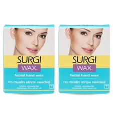 Surgiwax - Microwave Facial Hard Hair Removal Wax 1 Oz, 2 Pack