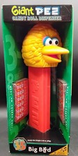 GIANT SESAME STREET BIG BIRD MUSICAL PEZ DISPENSER - 12" TALL - NEW IN BOX NOS