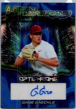 2025 Leaf Gabe Gaeckle Optichrome Baseball Blue Auto /3