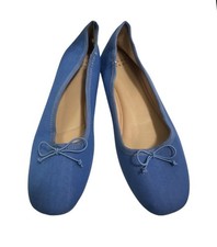 A New Day Women's, Blue flat shoes with memory foam, size 7 us