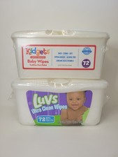 Luvs Ultra Clean Wipes Pop Up Plastic Tub Container 72 Count Kidgets Sealed New