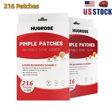 216PCS Hydrocolloid Pimple Patches Acne Spot All-Day Night Acne Care Invisible