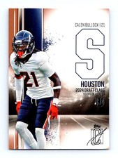 #115 2024 Topps Signature Class BRONZE ^ Calen Bullock RC Texans