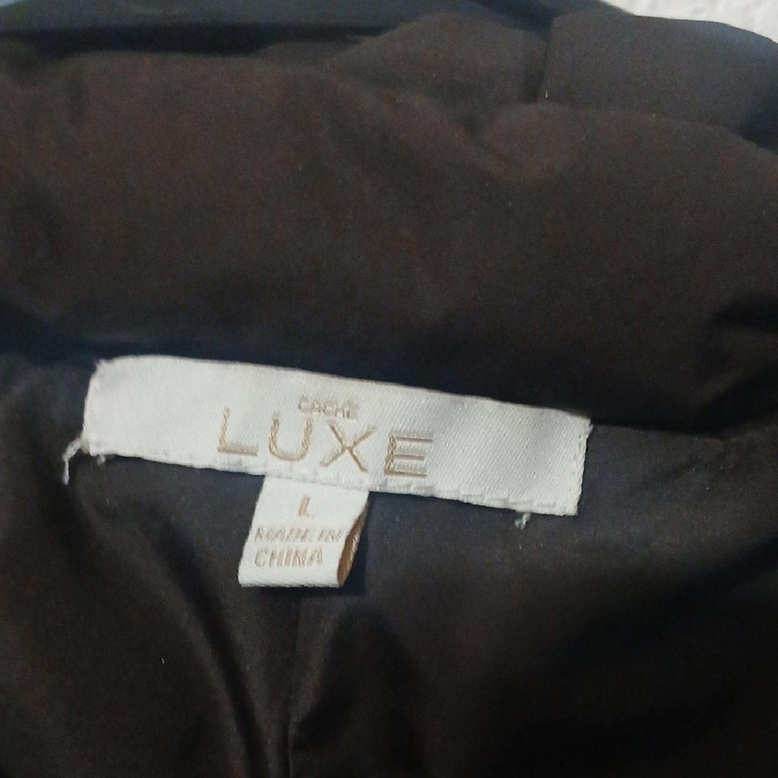 "Make Offer" Cache Luxe Dark Brown Jacket - image 3