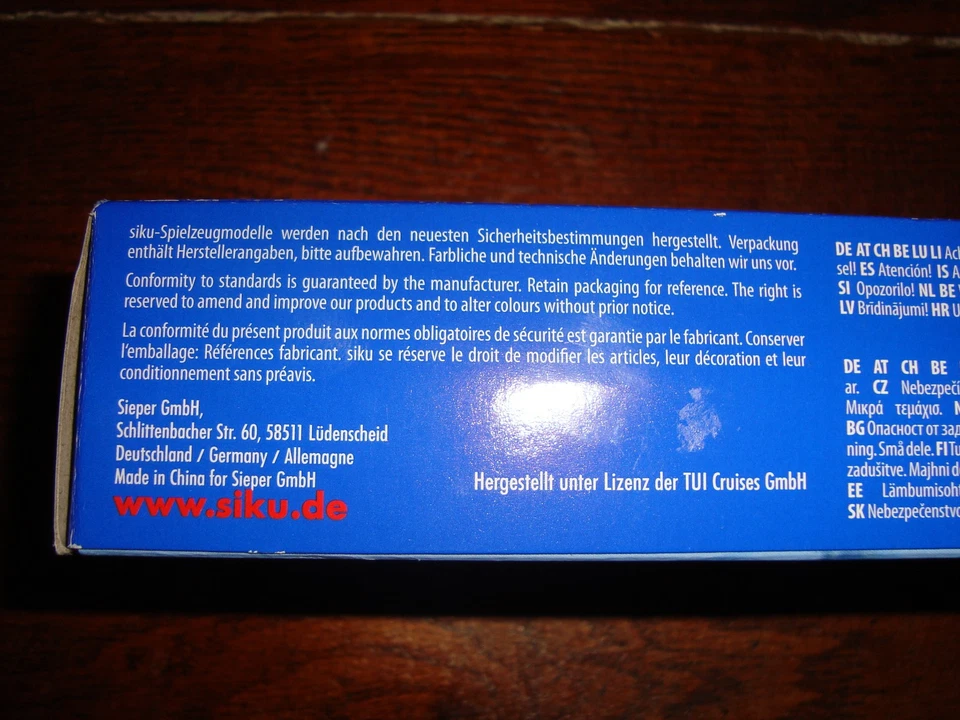 SIKU SUPER 1730 Mein Schiff 1 piezas de metal + plástico 1: 1400 crucero ¡nuevo en caja! Foto 4 de 4