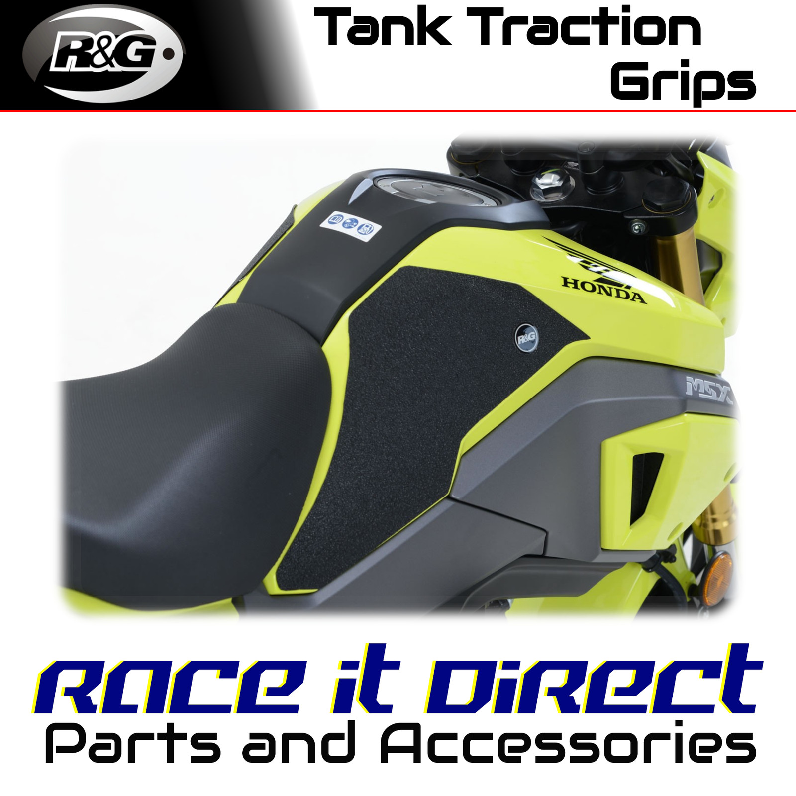Tank Traction Grips for Honda MSX125 (GROM 125) 2016-2020 R&G