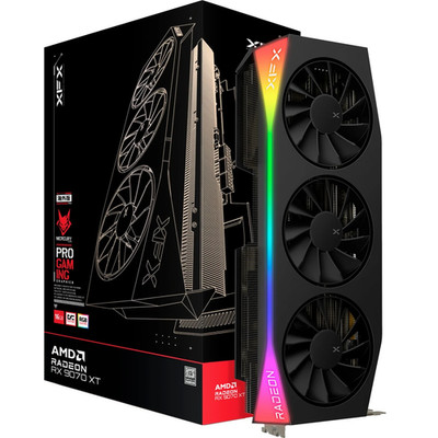 XFX AMD Radeon RX 9070 XT Mercury Gaming RGB 16GB OC GDDR6 Black  (RX-97TRGBBB9)
