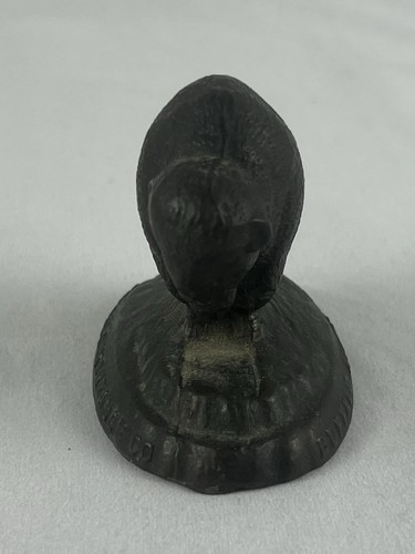 VTG Buffalo Insurance Co Advertising Cast Metal Bronze Paperweight Sculpture EUC - Picture 3 of 7