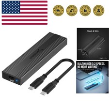 USB 3.2 Type-C Tool-Free Enclosure for M.2 PCIe NVMe and SATA SSDs EC-SNVE