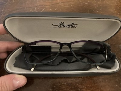 Silhouette eyeglasses frames SPX Illusion 1602 75 4010 black purple great shape