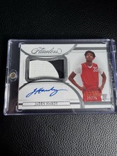 Jaden Hardy Flawless Collegiate Rookie Patch Auto /25 RC Mavericks Panini