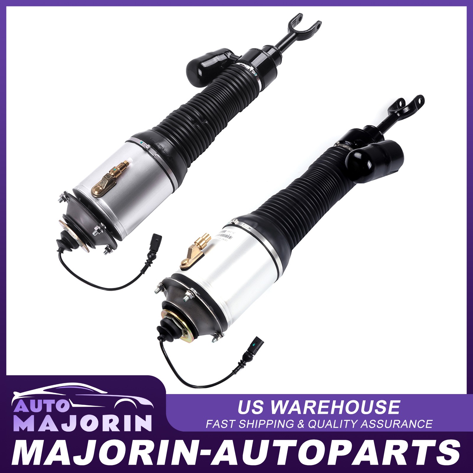 2 pc For Bentley Continental/Volkswagen Phaeton Front Air Suspension Struts