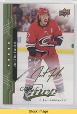 2018-19 Upper Deck MVP Green Script Justin Faulk #141 READ o1h