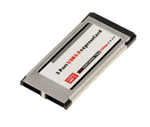 EXPRESSCARD 34 USB 3.0 2 Ports USB3 5G  FRESCO LOGIC FL1100