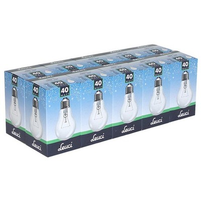 10 x Leuci Glühlampe 40W E27 klar Glühbirne 40 Watt Glühbirnen warmweiß dimmbar