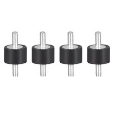 4pc 15 x 10mm Rubber Mounts with M4 x 10mm Studs Vibration Isolators
