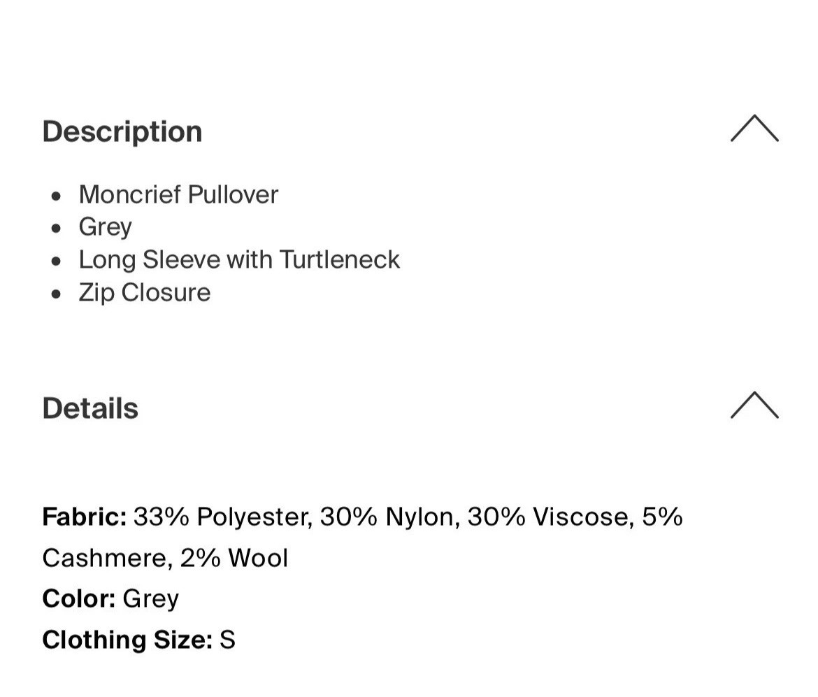 Moncrief Authentic Men’s Solid Gray Long Sleeve H… - image 8