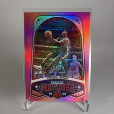 2019-20 Panini Chronicles Zion Williamson Pink Marquee Rookie Card #244. rookie card picture