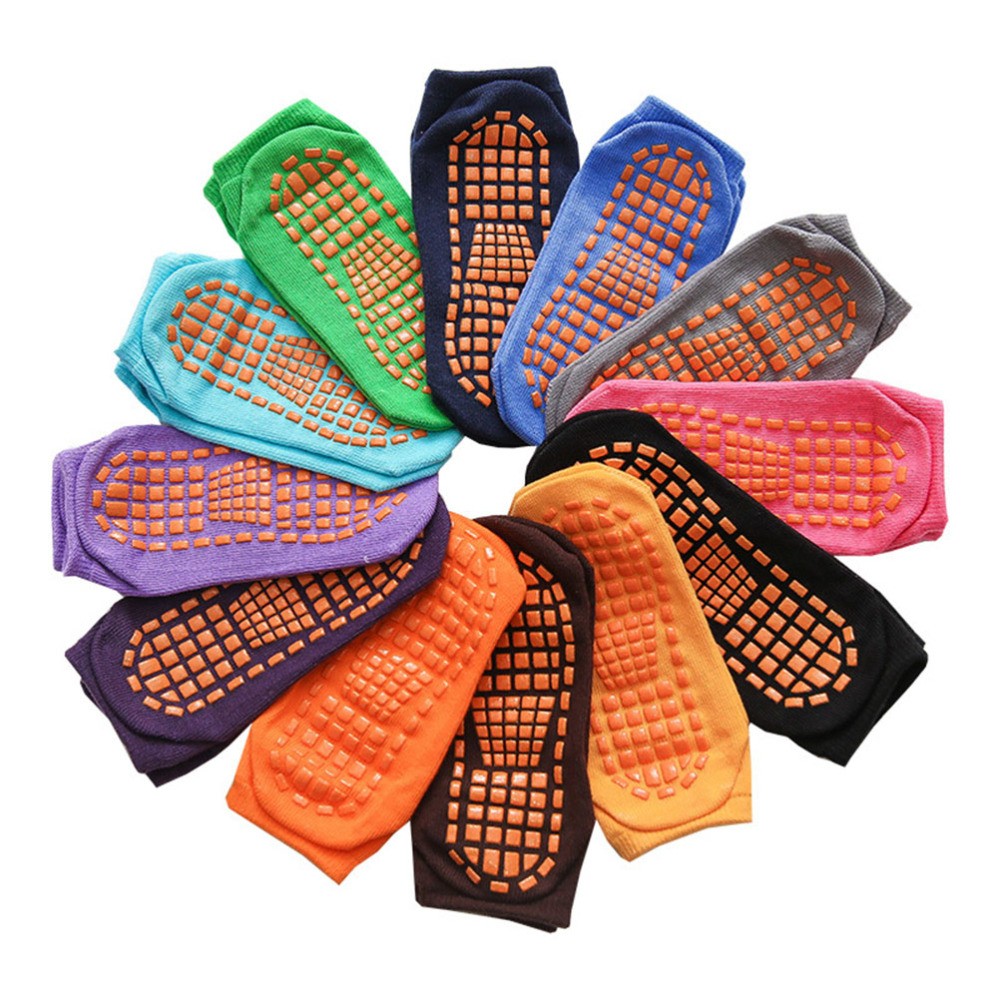 SAOLA 12 Paia Calze Yoga Antiscivolo Genitore Bambino Adulti Suola Sportiva Erogazione