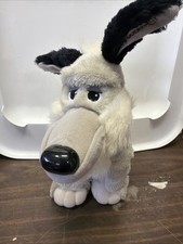 Tonka Pooch Patrol Dog Plush Gray  Black - 1990 Vintage