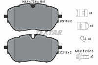 Bremsbelagsatz FÜR Peugeot 508 II (Fb , FH , F3 ) - Textar 2221801