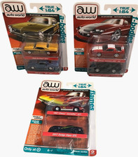 6 AW Auto World True 1:64 Deluxe Chevy Dodge Pontiac Buick Limited Edition Cars