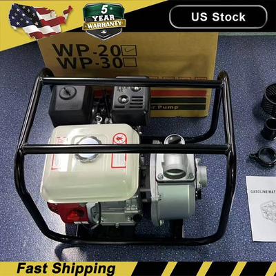 #ad Gasoline for Engine Water Pump Gas Powered Water Transfer Pump 2quot; 7HP 4 Stroke $160.49