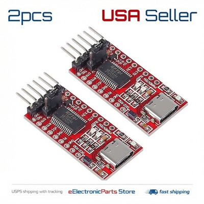 2pcs FT232RL 3.3V 5.5V FTDI USB to TTL Serial Adapter Module for Arduino C Type