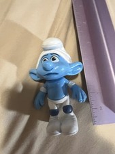 2011 PANICKY Smurf Figure McDonalds Happy Meal Toy PVC Peyo
